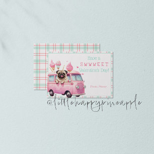 Pug sweet valentine's day card
