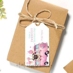 Pug sweet valentine's day gift tag