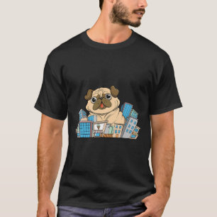 Pug takes over city Classic 413 T-Shirt