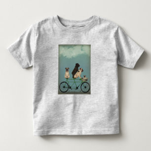 Pug Tandem Toddler T-Shirt