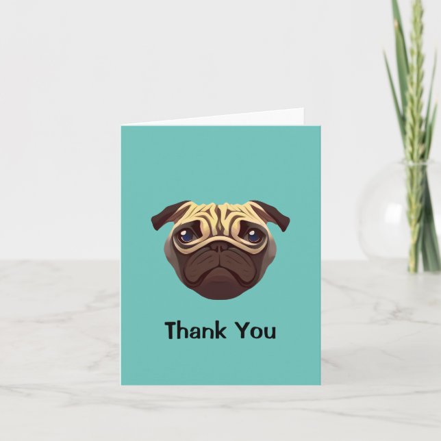Pug Thank you Invitation (Front)
