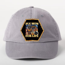 Pug Thug Mum For Life Funny Dog Lover Gold