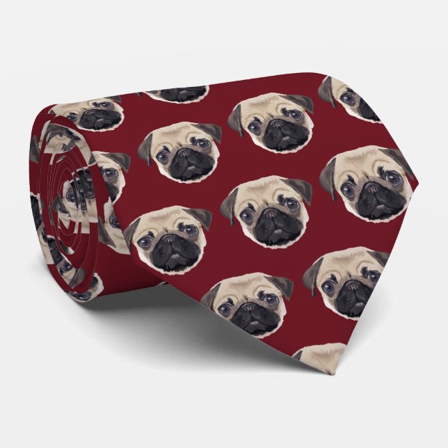 Pug Tie (Rolled)