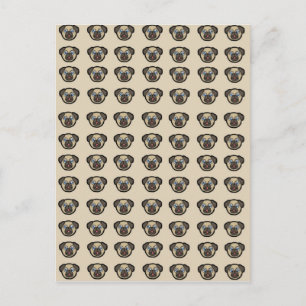 pug tile bg postcard