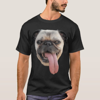 Pug Tongue hanging out T-Shirt