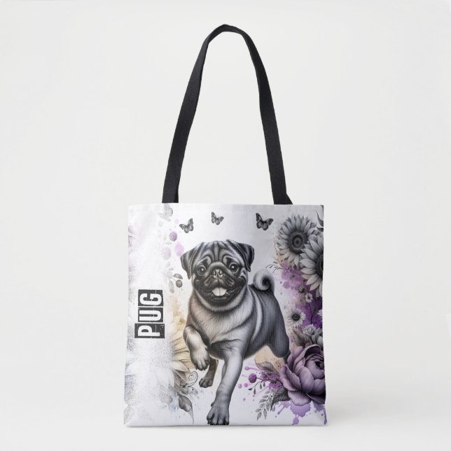 Pug Tote Bag (Front)