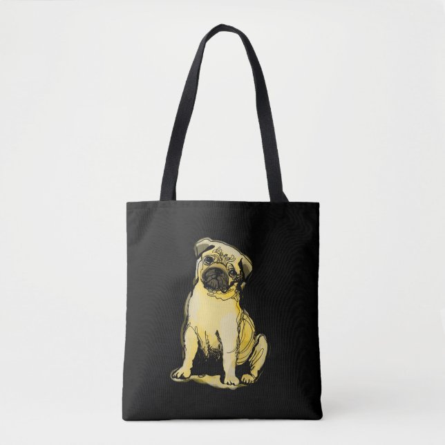 Pug Tote Bag (Front)