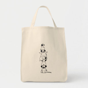 Pug Totem Tote Bag