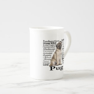 Pug Traits Bone China Mug