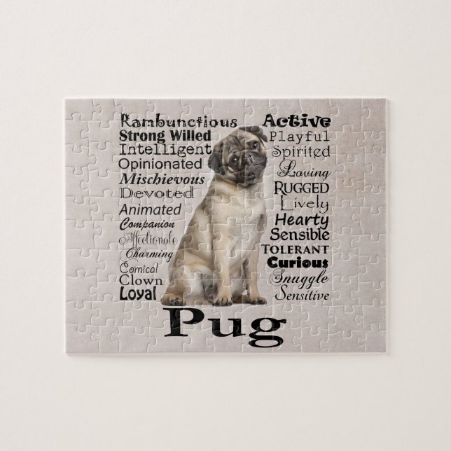 Pug Traits Puzzle (Horizontal)