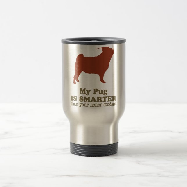 Pug Travel Mug (Center)