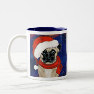 Pug Two-Tone Coffee Mug