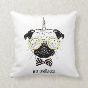 Pug Unicorn Be Unique Cushion
