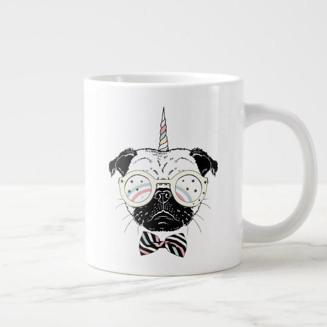 Pug Unicorn | Be Unique Large Coffee Mug (Right)