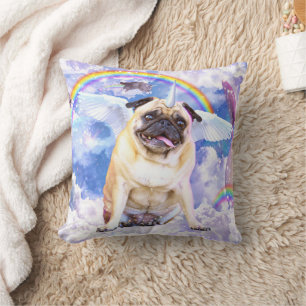 Pug unicorn - Cute pugicorn Cushion