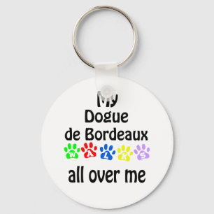 Pug Walks Design Key Ring