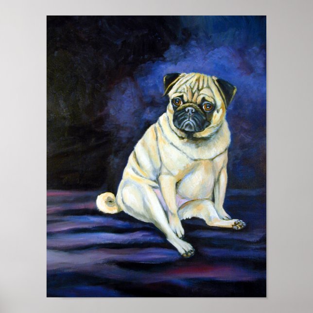 Pug Wall Print (Front)