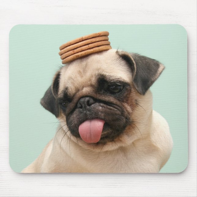 Pug Wants Treats Mouse Mat (Front)