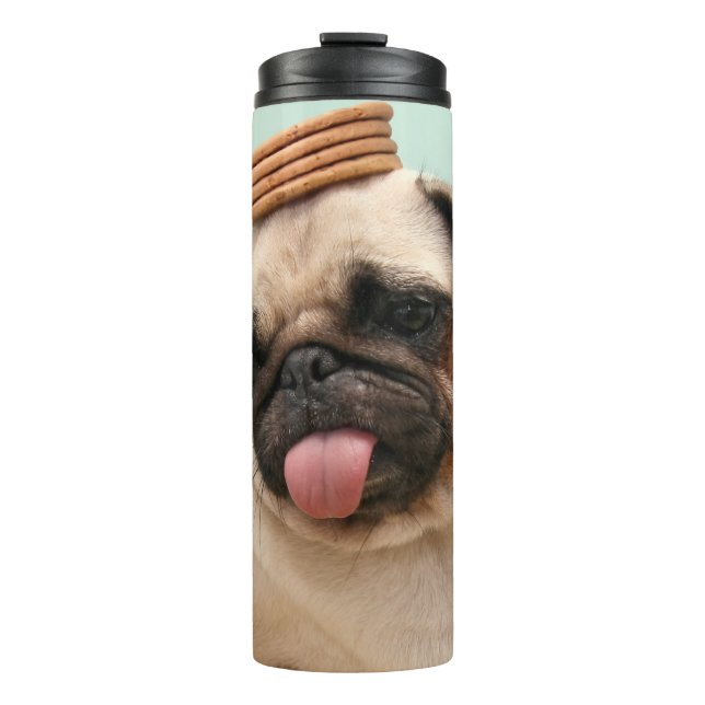 Pug Wants Treats Thermal Tumbler (Front)