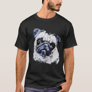 Pug Watercolour Art,Pug Art,Pug themed items,GSP A T-Shirt
