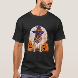 Pug Witch Halloween Dog Puppy Outfit Costume Trick T-Shirt
