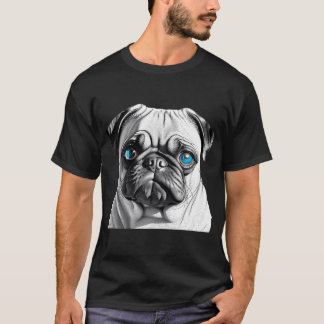 Pug With Blue Eyes T-Shirt