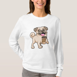 Pug with Coffee to go T-Shirt