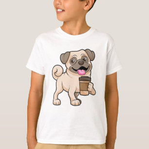 Pug with Coffee to go T-Shirt