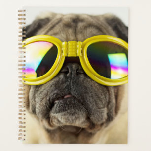 Pug with Goggles Planner