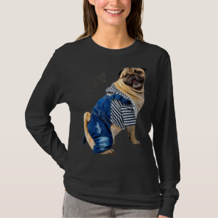 Pug Women Men Pug Mum Dad Life Love Dog Pet 12 T-Shirt