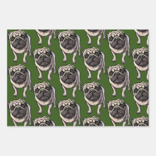 Pug Wrapping Paper