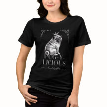 Pug-y-licious Pug Dog Mum Black