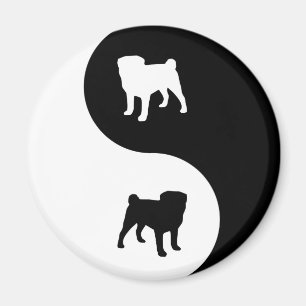 Pug Yin Yang Magnet
