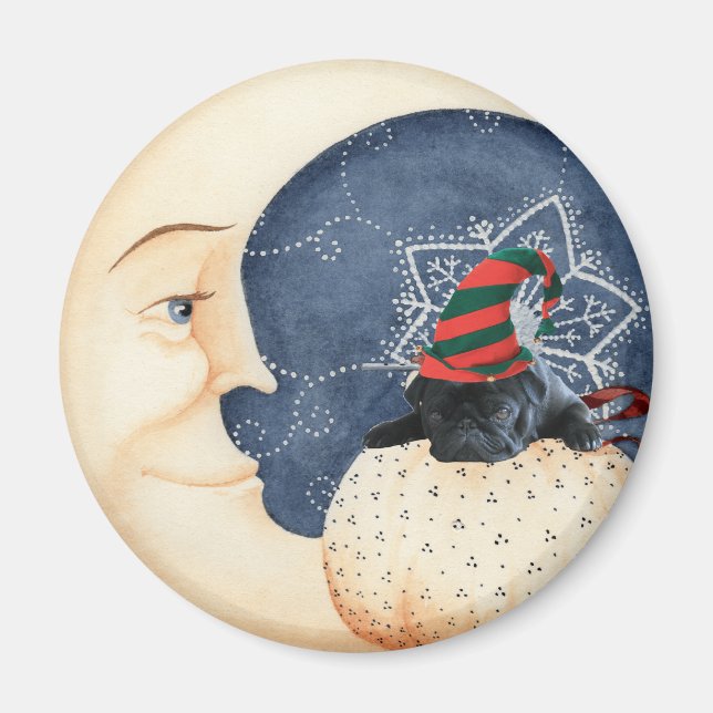Pug You To The Moon! Magnet (Front)