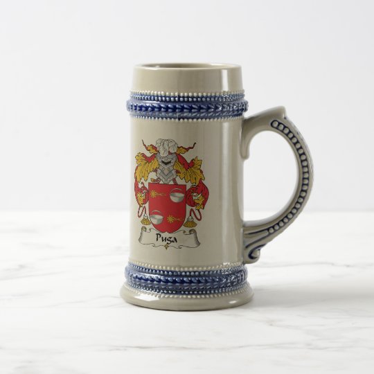 Puga Family Crest Beer Stein