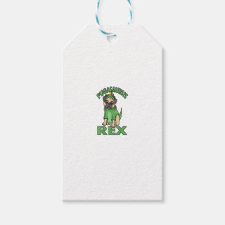 Pugasaurus Rex Cute Puglet Dino Pug Dinosaur Funny Gift Tags