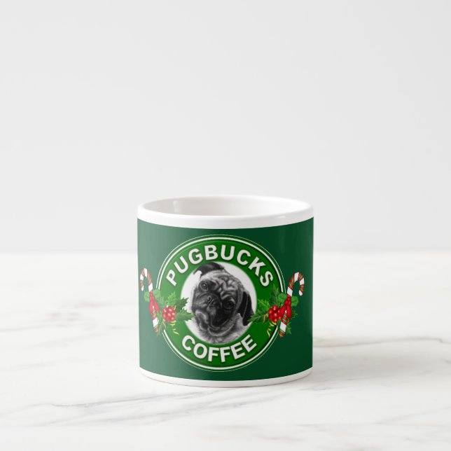 Pugbucks Coffee Espresso Cups (Front)