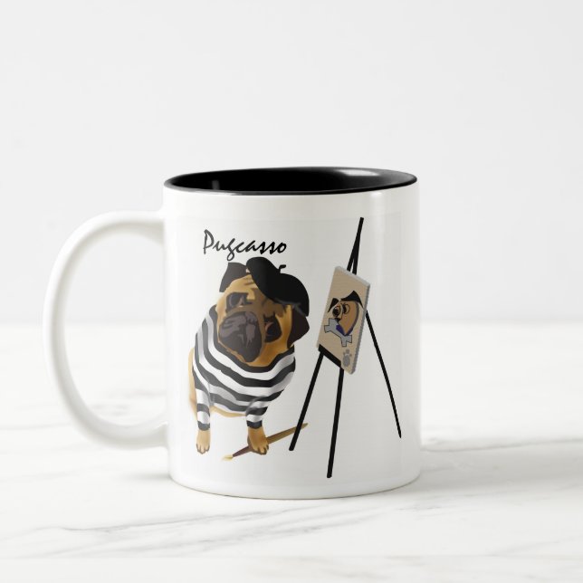 Pugcasso Mug (Left)