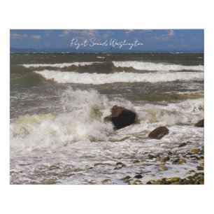 Puget Sound Washington Seascape Photo Faux Canvas Print