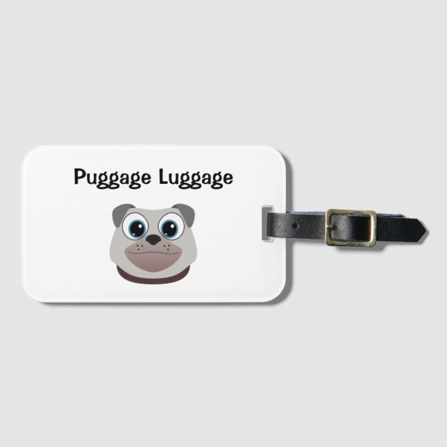 Puggage Luggage Tag (Front Horizontal)