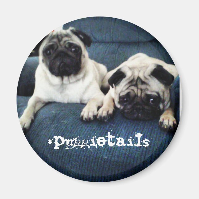 #puggietails magnet (Front)