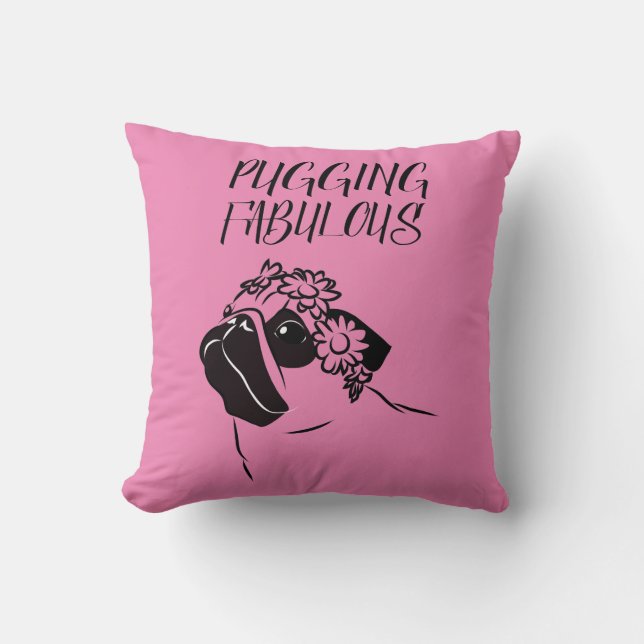 Pugging Fabulous Cushion (Front)