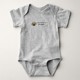 puggle baby bodysuit