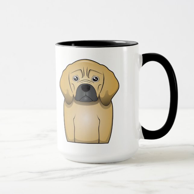 Puggle Cartoon Mug (Right)