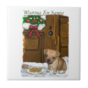 Puggle Christmas Tile
