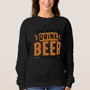 Puggle Dog  Beer  Dog Mum Sweatshirt
