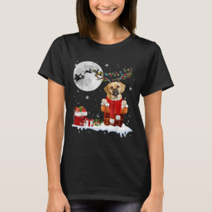 Puggle Dog Chimney Ugly Christmas Lights Xmas Paja T-Shirt