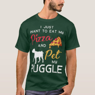 Puggle Dog Pizza Lover Owner Christmas Birthday Gi T-Shirt