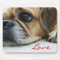 Puggle Love Mousepad