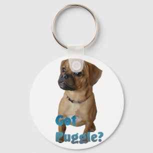 Puggle Lovers Gifts Key Ring